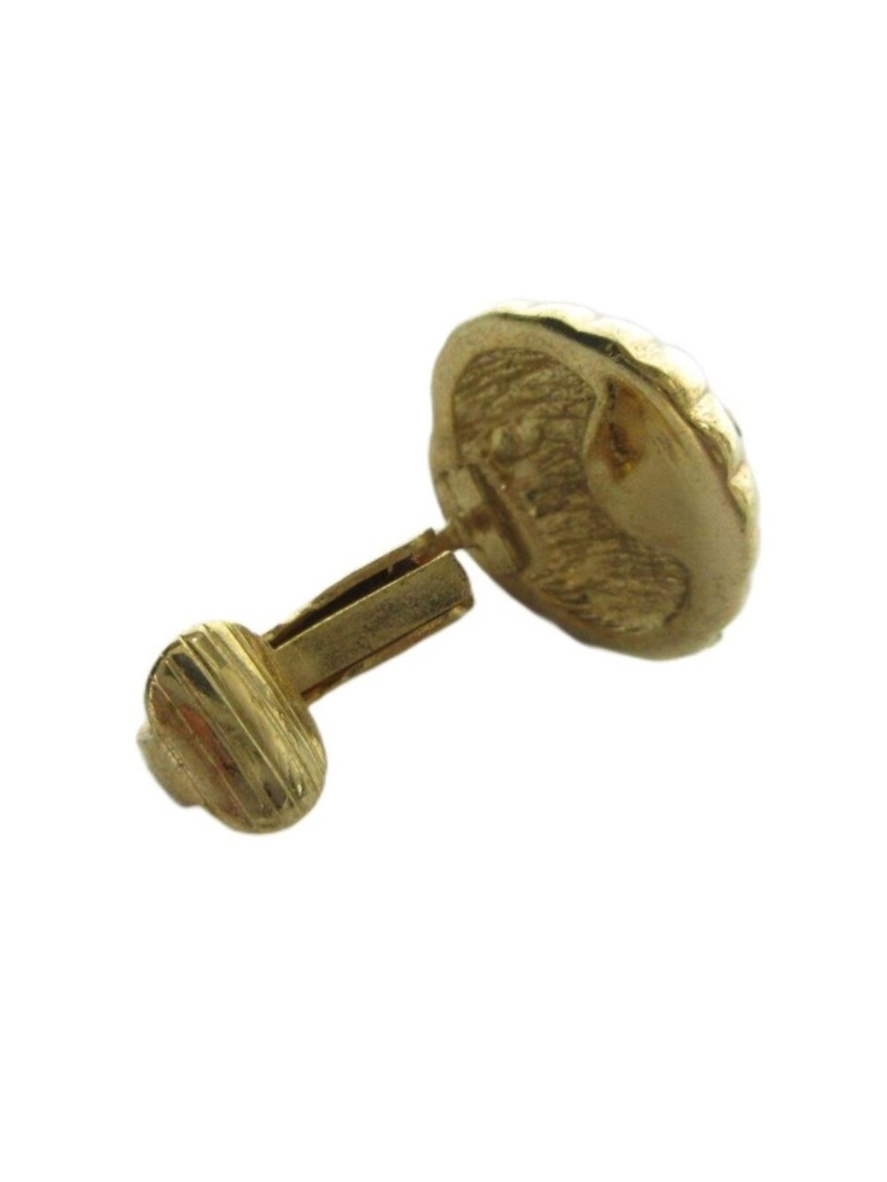 Dior Earrings Shell Motif Rhinestone Gold - Picture 4 of 4